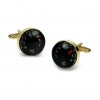 Gilt Thermometer Cufflinks by Onyx-Art London