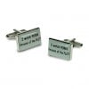 I Watch Porn Because Of The Plot Logo Cufflinks by Onyx-Art London