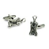 Silver Bottle Opener Cufflinks by Onyx-Art London