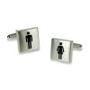 Silver Male And Female Sign Cufflinks by Onyx-Art London