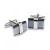 Grey Wraparound Catseye Cufflinks by Onyx-Art London