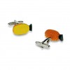 Pineapple Colour Cufflinks by Onyx-Art London