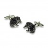 Hedgehog Cufflinks by Onyx-Art London