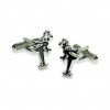 Black Joker Cufflinks by Onyx-Art London