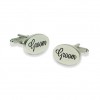 Groom Elegant Cufflinks by Onyx-Art London