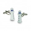 Lighthouse Cufflinks by Onyx-Art London