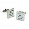 I'd Rather Be Playing Rugby Cufflinks by Onyx-Art London