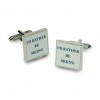 I'd Rather Be Skiing Cufflinks by Onyx-Art London