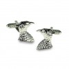 Falcon Cufflinks by Onyx-Art London
