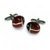 Ladybird Shaped Cufflinks by Onyx-Art London