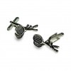 Badminton Cufflinks by Onyx-Art London