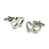 Love Heart Cufflinks by Onyx-Art London