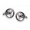 Steering Wheel Simple Cufflinks by Onyx-Art London