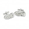 Pig Shaped Cufflinks by Onyx-Art London