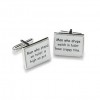 Man Who Stand Cufflinks by Onyx-Art London