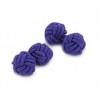 Purple Knot Cufflinks by Onyx-Art London