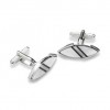 Eye-Shaped Mop Cufflinks by Onyx-Art London