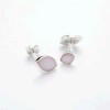 Pink Eye Mother Of Pearl Cufflinks by Onyx-Art London