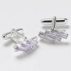 Lilac Cz Cufflinks by Onyx-Art London