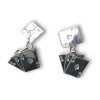 Sterling Silver Aces Cufflinks by Onyx-Art London
