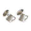 Sterling Silver Tankard Cufflinks by Onyx-Art London