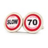 You've Hit 70 Road Sign Cufflinks by Richard Cammish