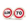 You've Hit 70 Road Sign Cufflinks by Richard Cammish