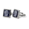 Square Personalised Cufflinks by Richard Cammish