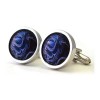 Mysterious Cool Waters Round Cufflinks by Richard Cammish