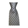 Grey Diamond Flower Tie by Sax Design