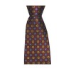 Wine And Blue Flowers Tie by Sax Design