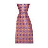 Pink Square Flower Tie by Sax Design