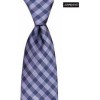 Lilac And Blue Chequered Stripe Tie by Sax Design