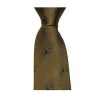 Gold Flying Pheasant Patterned Tie by Sax Design