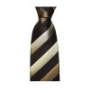 Navy Blue And Taupe Faded Stripe Tie by Sax Design