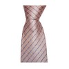 Pink Cross Stripe Tie by Sax Design
