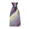 Purple Zig Zag Stripe Tie by Sax Design