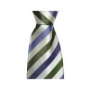 Blue And Green Stripe Tie by Sax Design