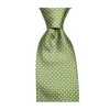 Green Small Polka Dot Tie by Sax Design