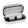 Rectangular Silver Plated Cufflinks by Solo ltd