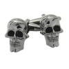 Gunmetal Skulls Cufflinks by Solo ltd