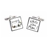 White Van Man Cufflinks by Sonia Spencer