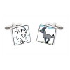 Hung Like A Donkey Cufflinks by Sonia Spencer