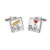 Du Vin And Du Pain Cufflinks by Sonia Spencer