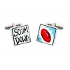 Scrum Down Cufflinks by Sonia Spencer