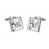 Square Bull And Bear Cufflinks by Sonia Spencer