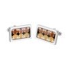 Brown Blob Cufflinks by Sonia Spencer