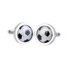 Football Bordered Cufflinks by Sonia Spencer