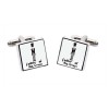 Father Of The Groom Simple Square Cufflinks by Sonia Spencer