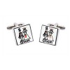 Groom Square Wedding Cufflinks by Sonia Spencer